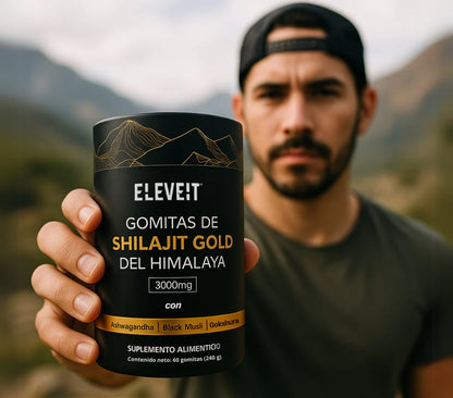 Eleveit Gold Gomitas de Shilajit Puro del Himalaya (Edición Limitada)