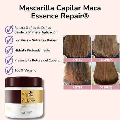 Mascarilla Capilar Maca Essence Repair® + Crema Jengibre Crecimiento Cabello GRATIS