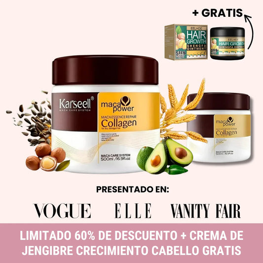 Mascarilla Capilar Maca Essence Repair® + Crema Jengibre Crecimiento Cabello GRATIS