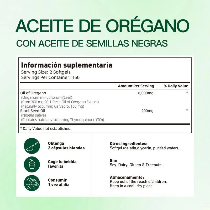 Aceite de Orégano (Edición Limitada) | Suplemento Antioxidante Natural