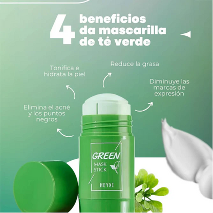 Máscarilla Brunellie En Barra Enriquecida Con Té Verde -Edición Limitada